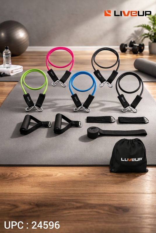 طقم حبال مقاومة 11 قطعة LIVE UP ✓