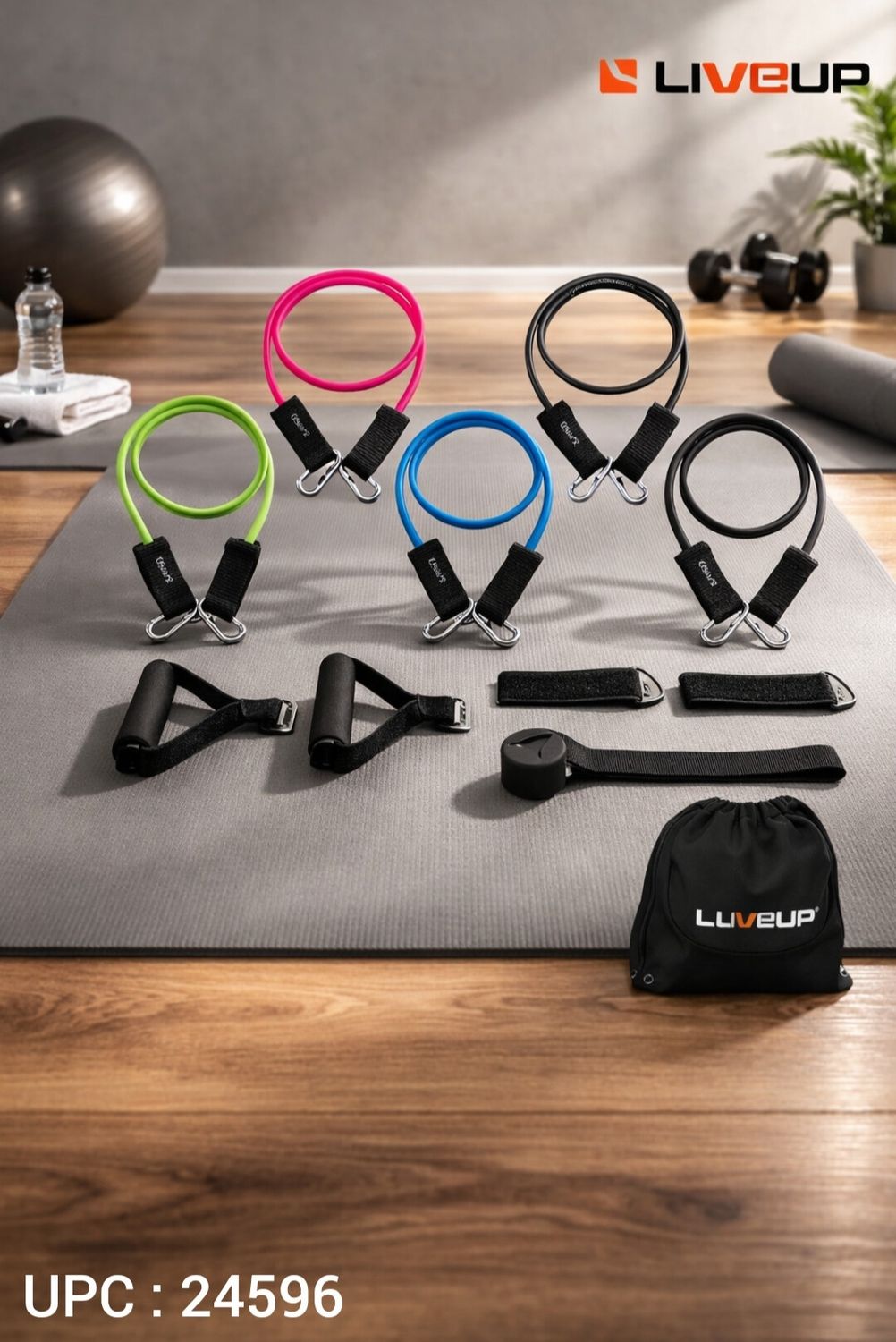 طقم حبال مقاومة 11 قطعة LIVE UP ✓