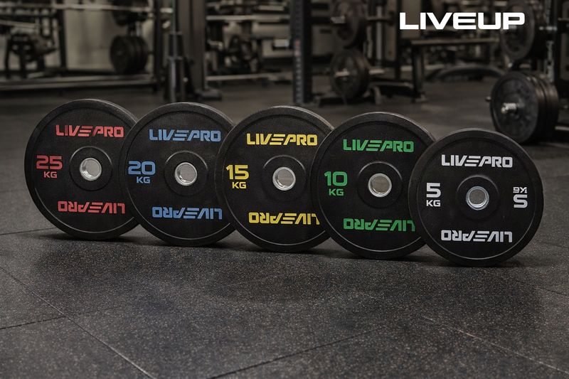 أقراص أوزان مطاطية LIVE UP - 5kg ✓