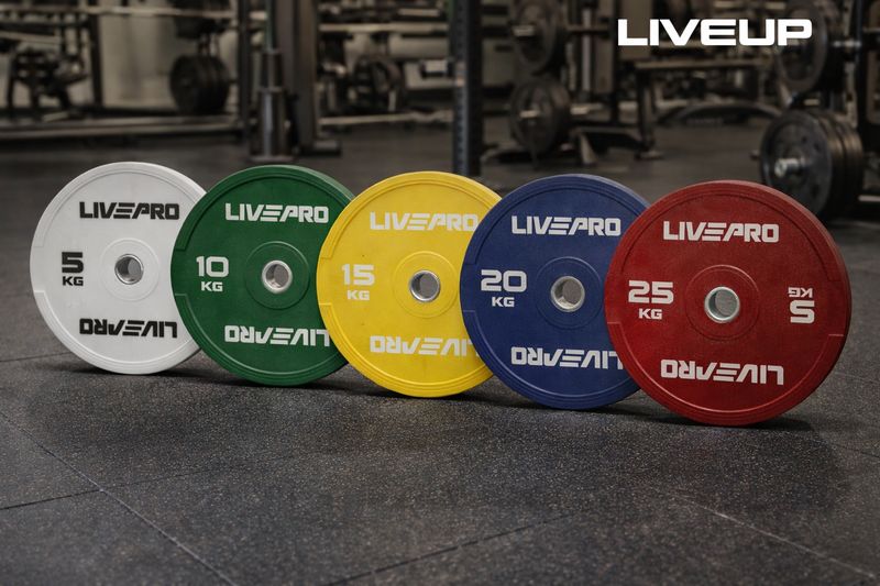 أقراص أوزان مطاطية سوفت LIVE UP - 10kg ✓