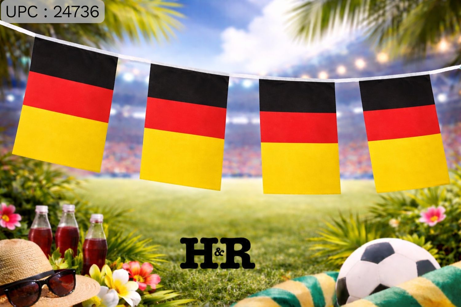 راية بعلم ألمانيا ✓