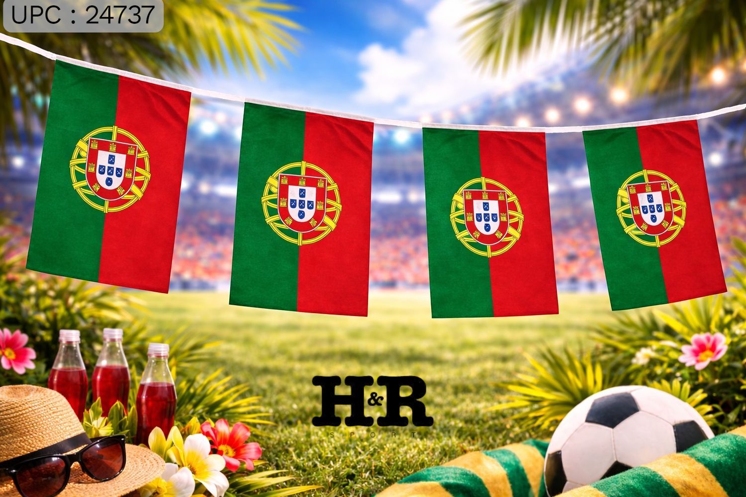 راية بعلم البرتغال ✓