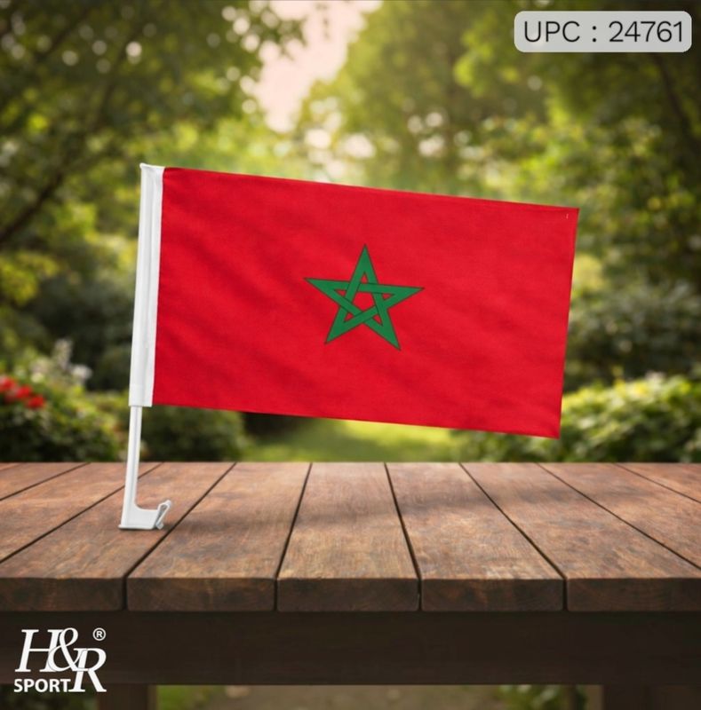 علم المغرب للسيارة ✓