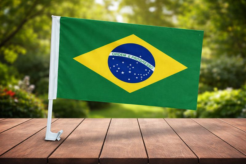 علم البرازيل للسيارة ✓