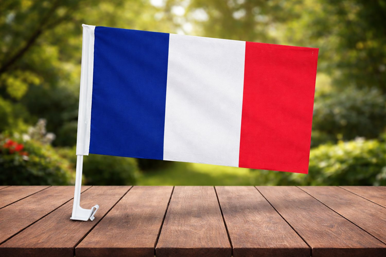 علم فرنسا للسيارة