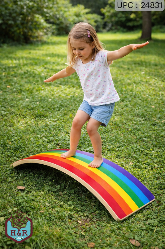 لوح التوزان الخشبي الملون ✓