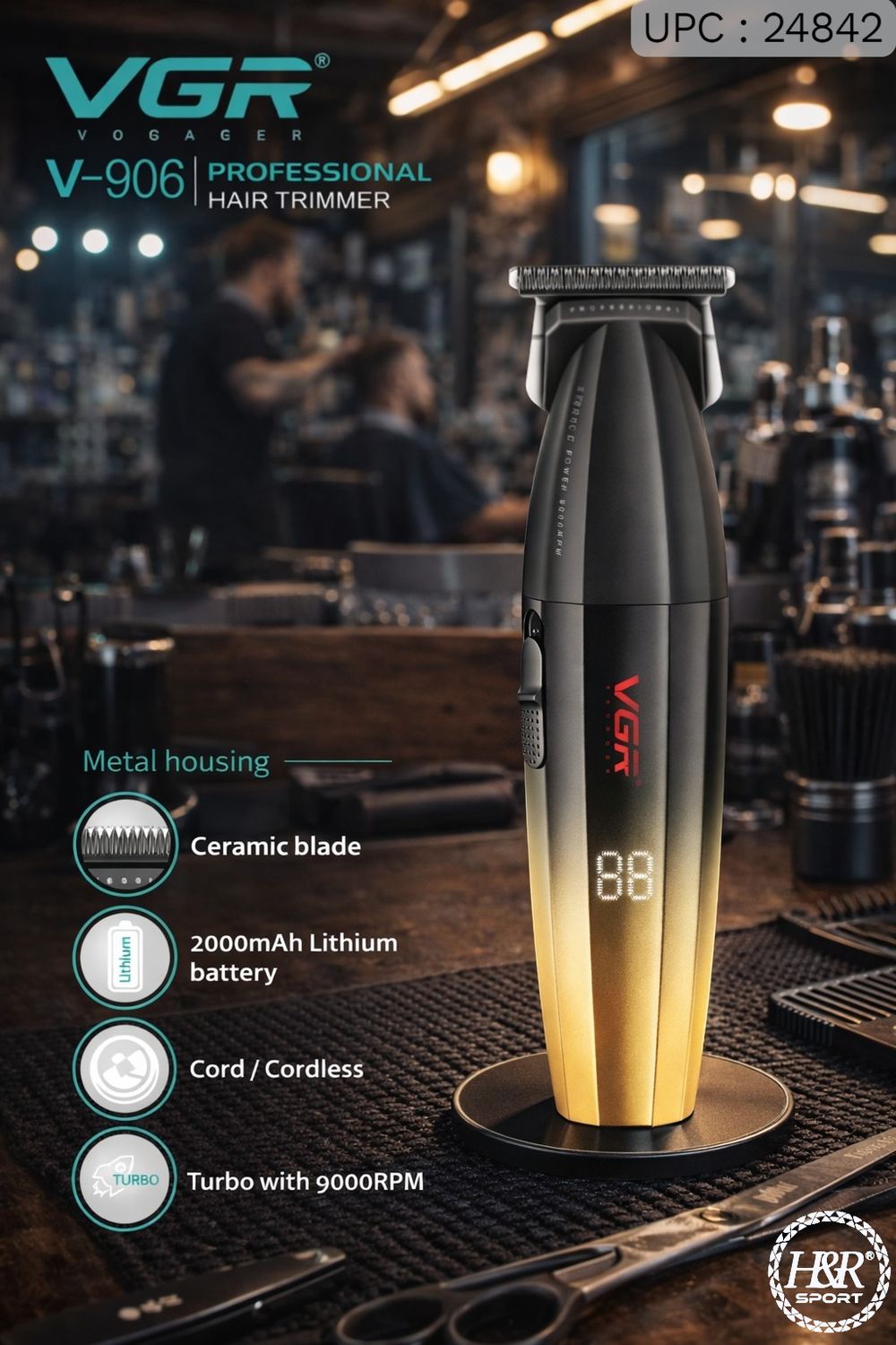 ماكينة حلاقة VGR- 906 Gold ✓