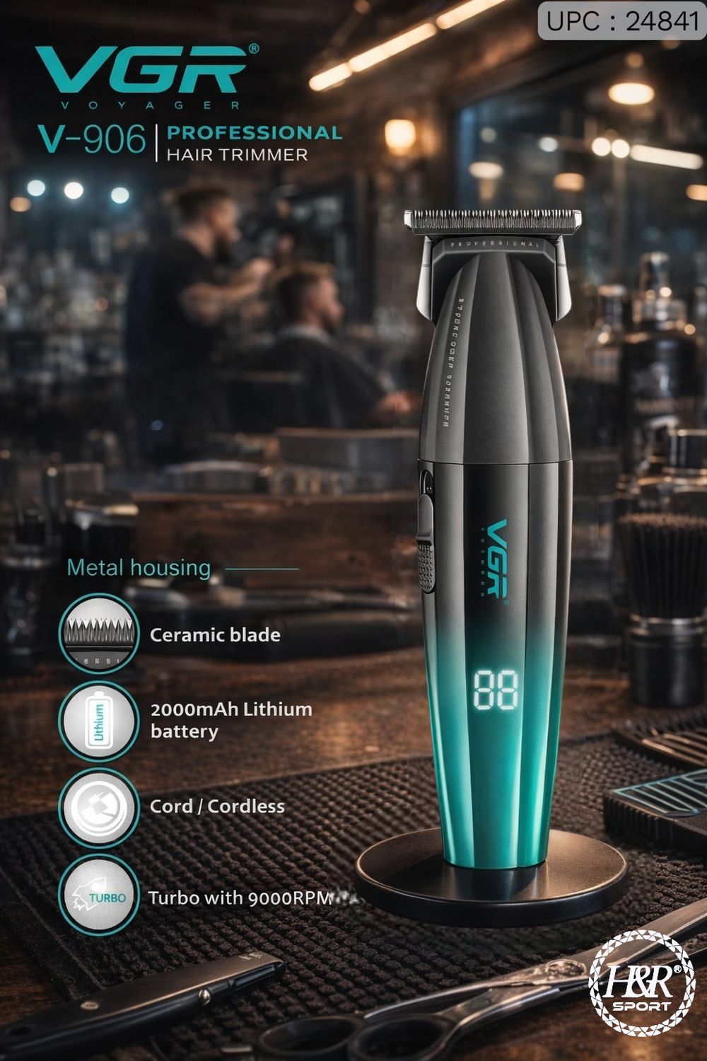 ماكينة حلاقة VGR- 906 Green ✓