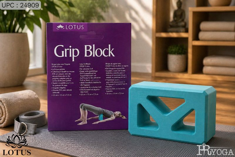 بلوك يوجا LOTUS (23CM*15CM*7.5CM) أصلي من الشركة ✓