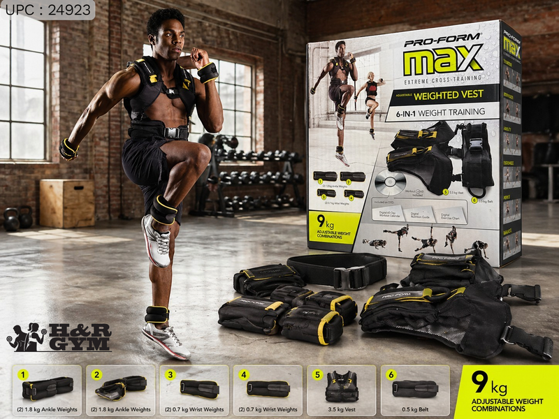 فزت اوزان مع ثقالات 9kg  PRO FORM MAX أصلي من الشركة ✓