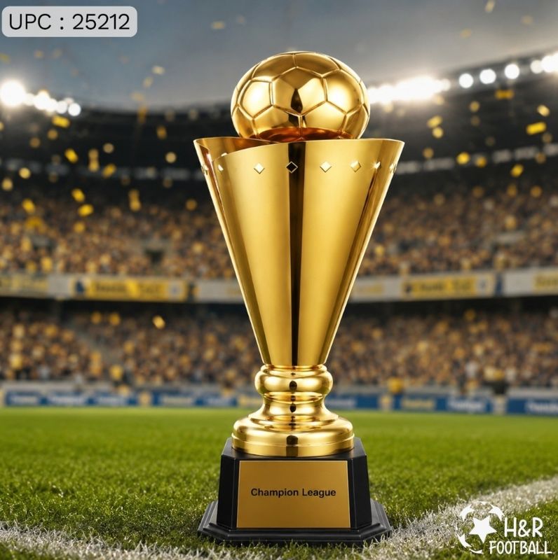 كأس الأبطال الذهبي لكرة القدم 50CM ✓