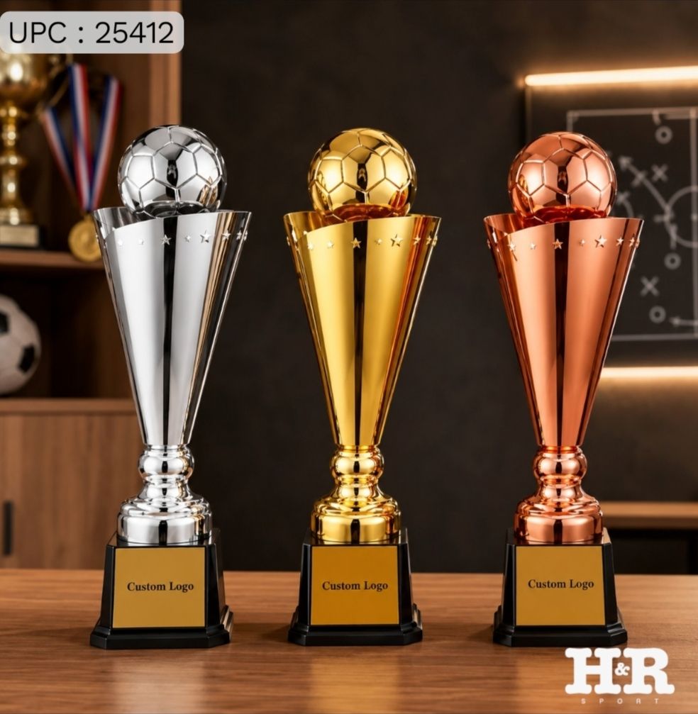 كأس الأبطال الذهبي لكرة القدم بلاستيك A-57CM ✓