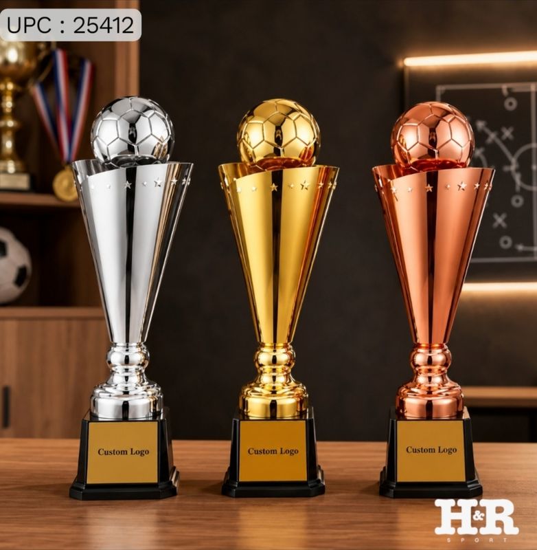كأس الأبطال الذهبي لكرة القدم بلاستيك A-57CM ✓