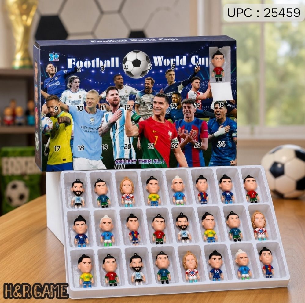 طقم  مجسمات لاعبي كرة القدم للأطفال – Football World Cup ✓