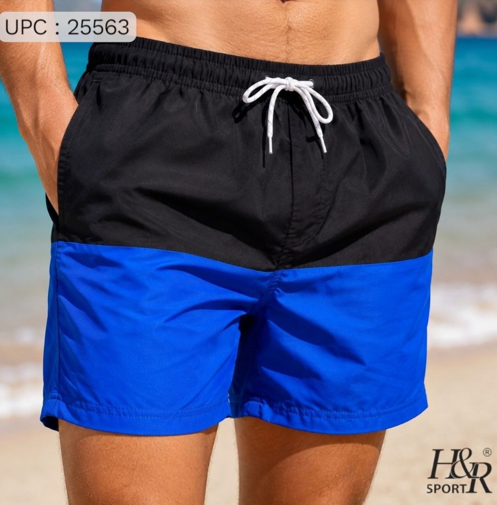 شورت سباحة Black with blue *