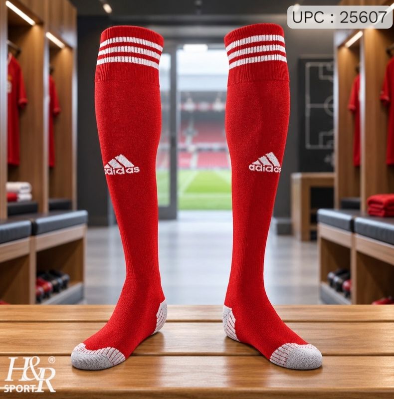 جرابات قدم اديداس رجالي طويل Red