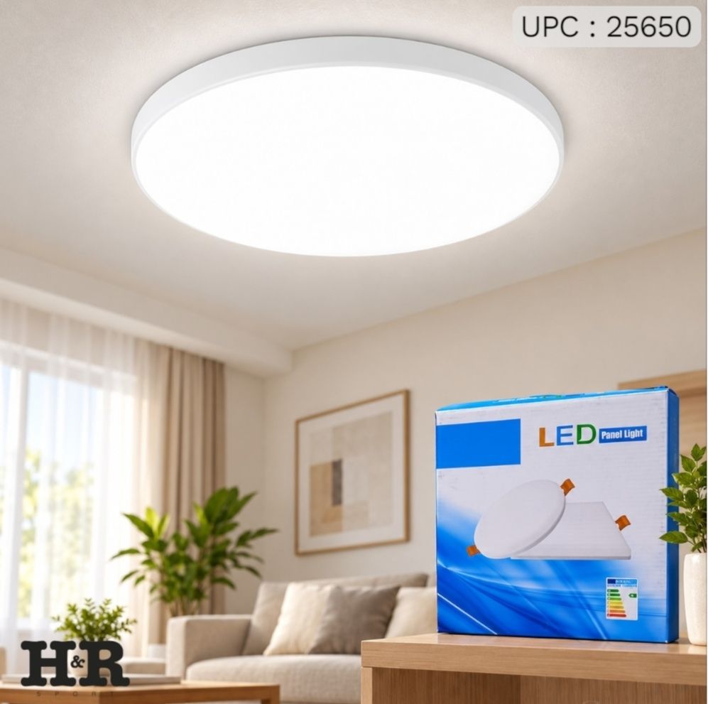 بانل إضاءة LED دائري 36 واط - ضوء أبيض *