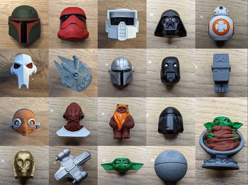 Star Wars Style Unique Style Gold Silver Copper Black Door Knobs Cabinet Cupboard Drawer Pulls