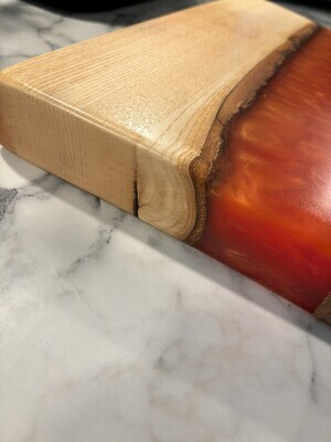 Olive Ash Chopping Boards - Firey Red