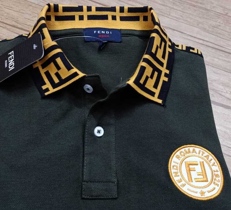 Premium polo T-shirt Bottle Green color F-005