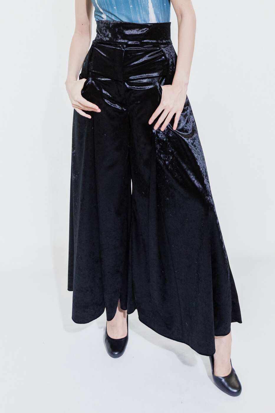 Flared Velvet Trousers