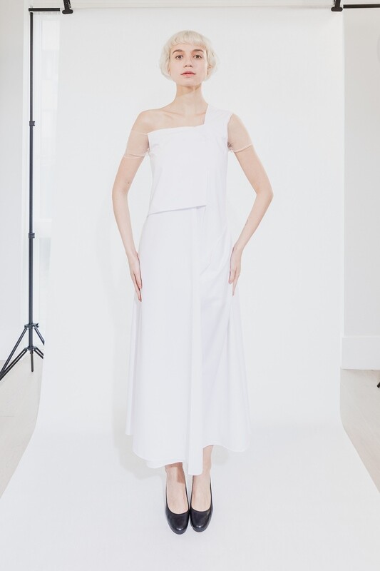 Asymmetric Origami Dress