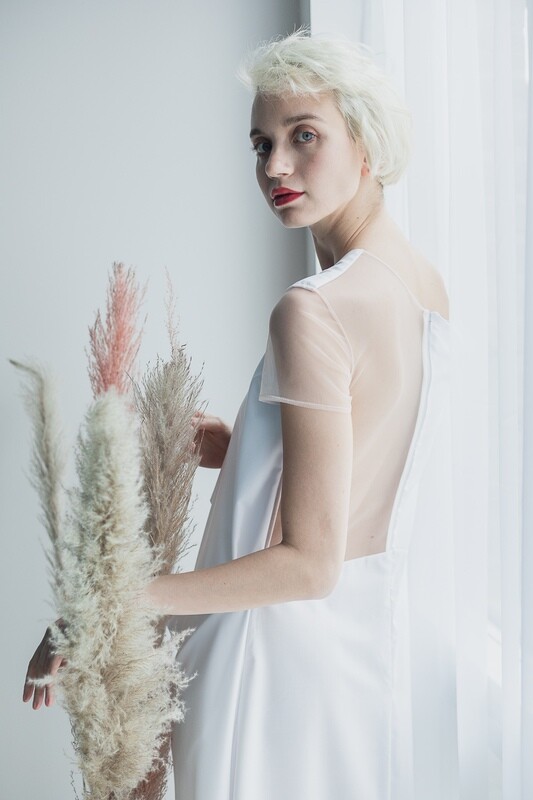 Asymmetric Origami Dress