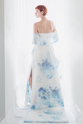 Kimono Inspired Printed Dress