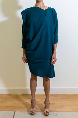 Origami 3/4 Sleeves Dress (Woven)