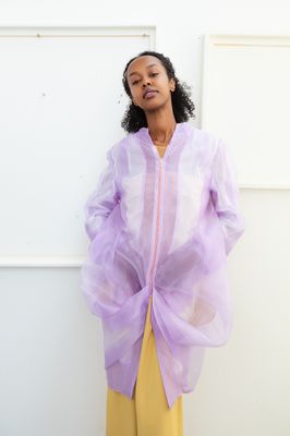 Funky Origami Organza Summer Coat