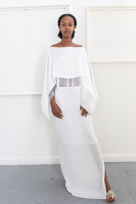 Luna Long Layered Dress with Tassel