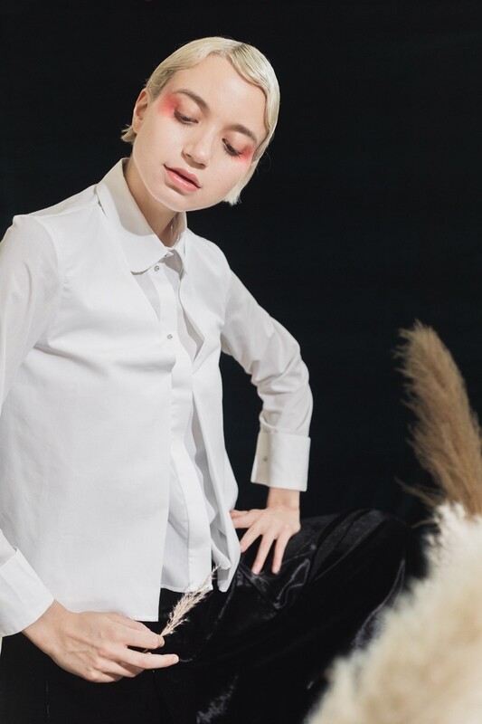 Origami Cotton Waistcoat Shirt