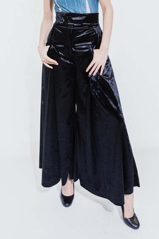 Flared Velvet Trousers