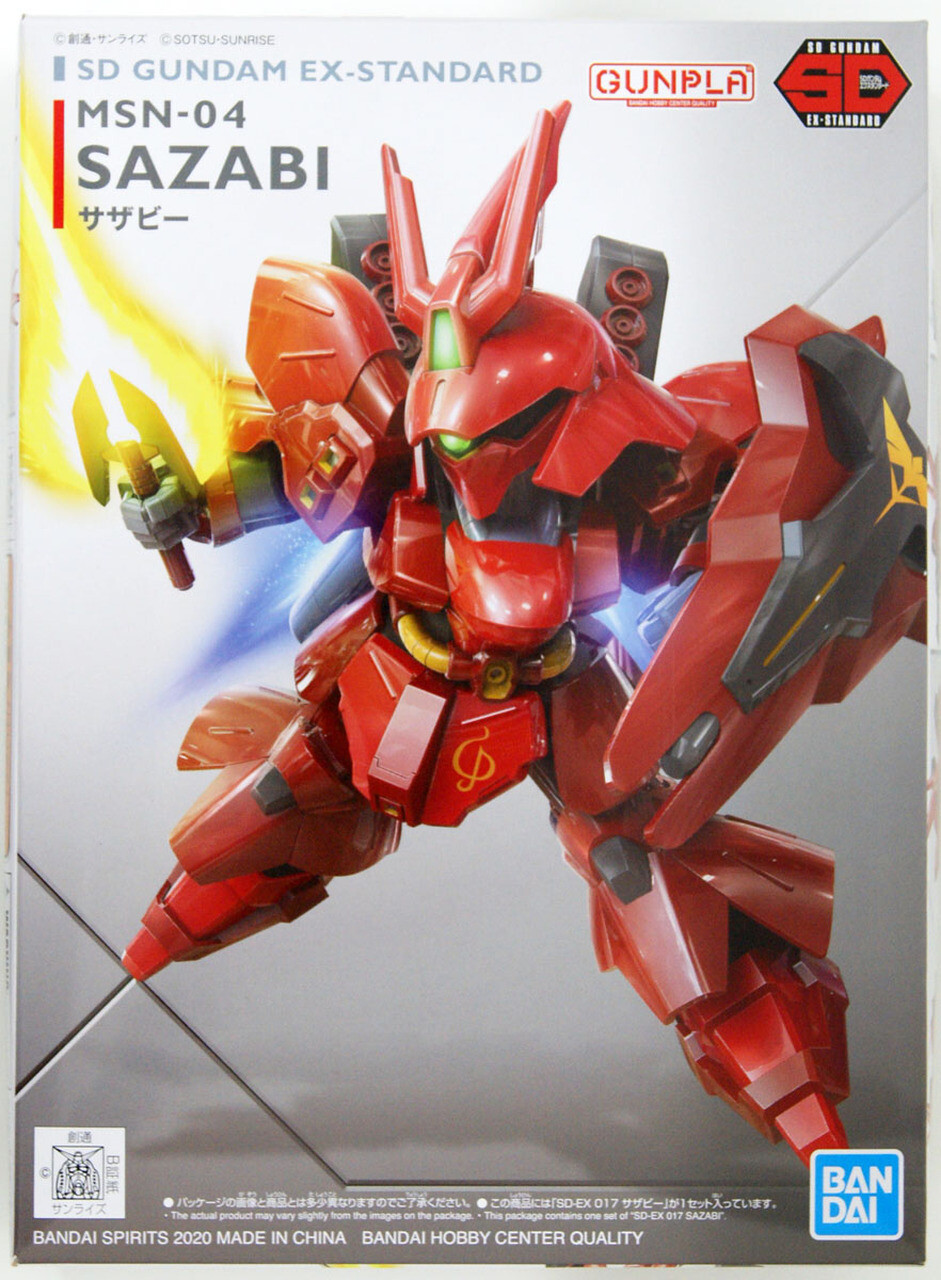 Bandai SD Gundam Ex-Standard Sazabi Plastic Model