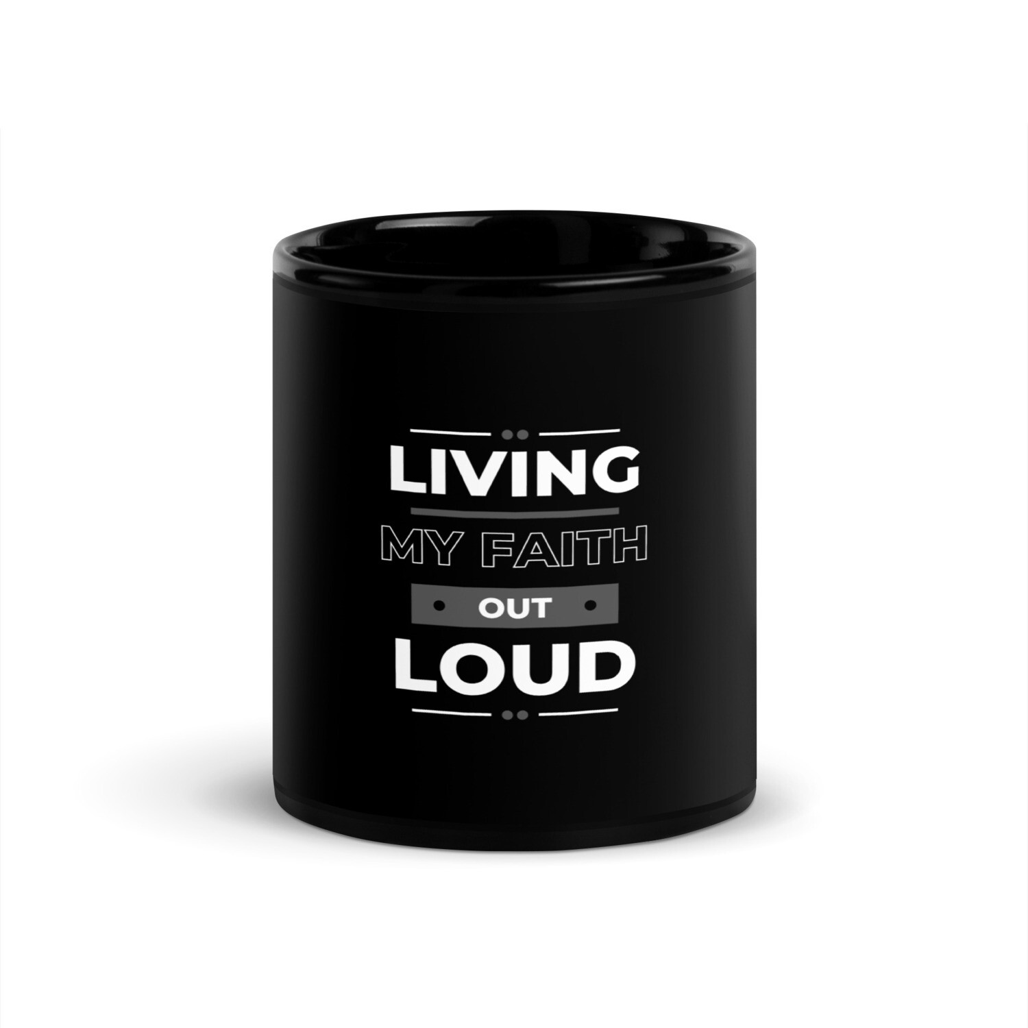 LFOL Black Glossy Mug