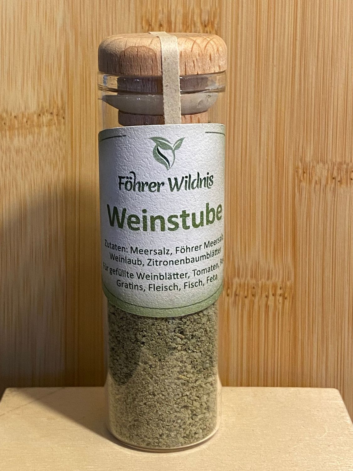 Meersalz Weinstube mit Föhrer Weinlaub  40 g