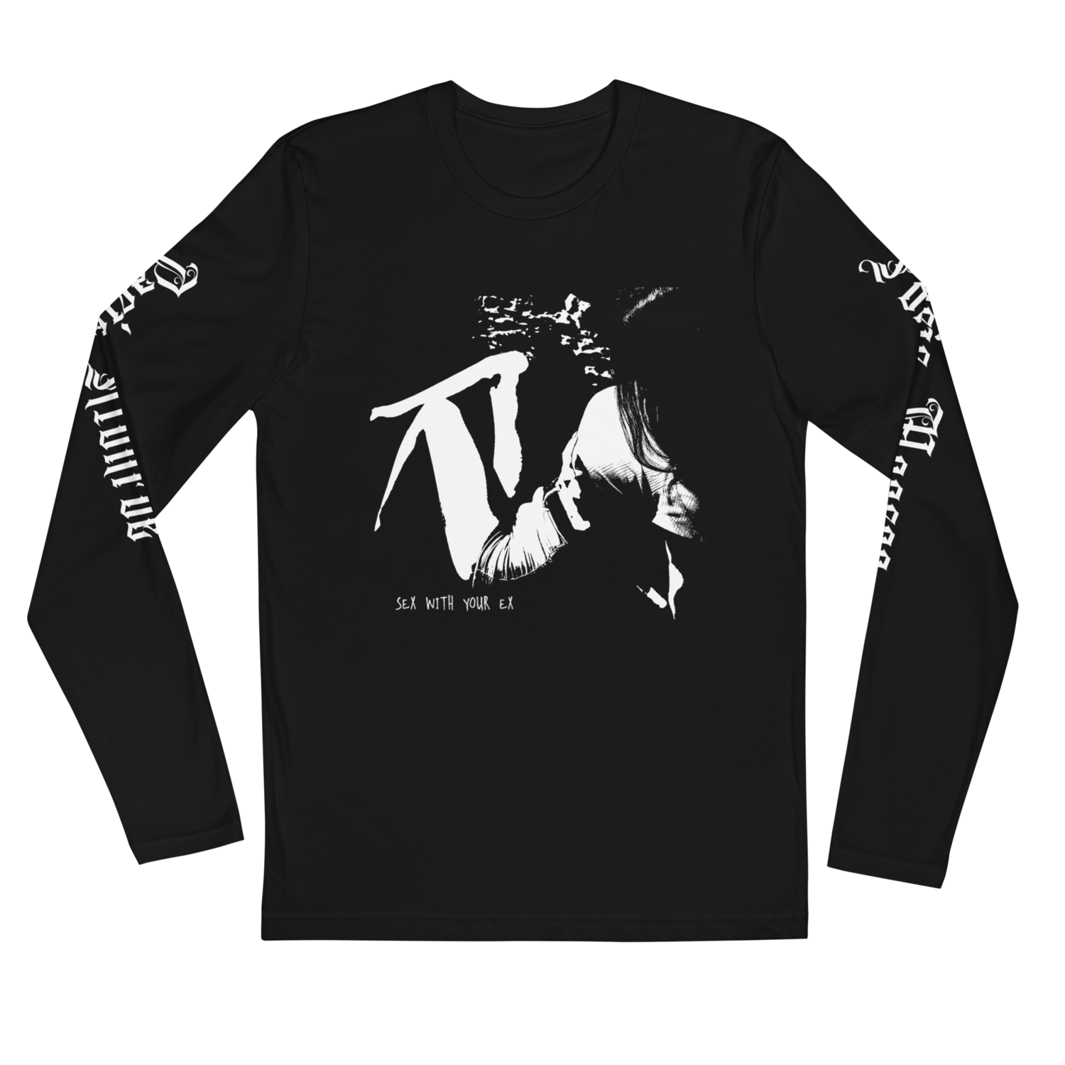 Sex With Your Ex // Black Graphic Long Sleeve