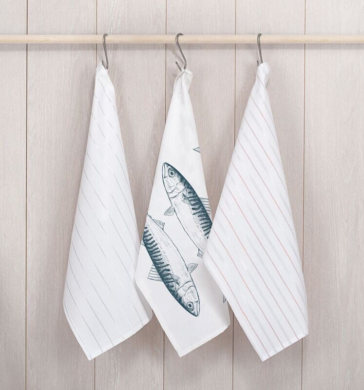 Mackerel Tea Towel
