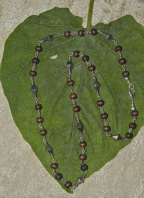 Classy Silver Tulasi Necklace