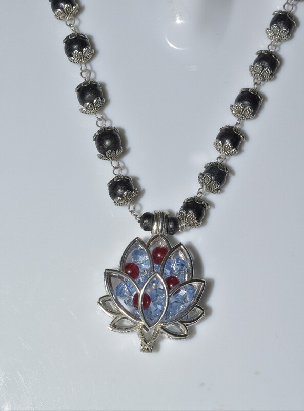 Rosy Lotus Flower  Mala