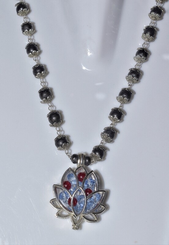 Rosy Lotus Flower  Mala