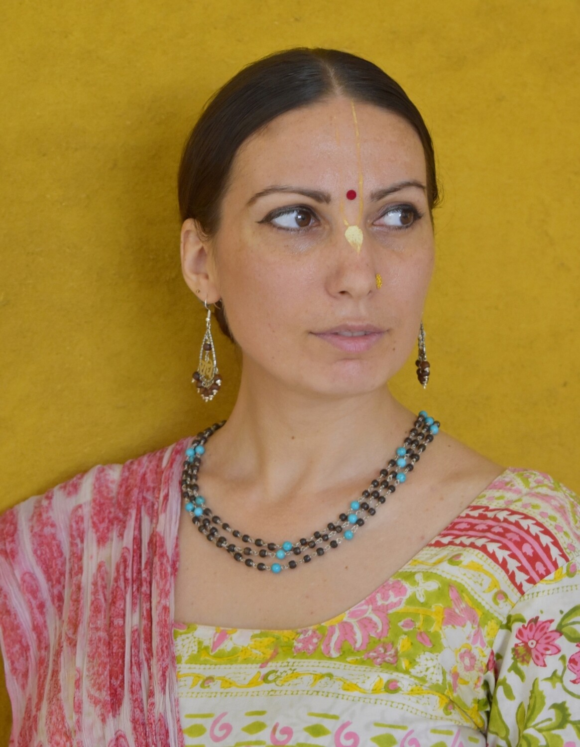 Turquoise 3 Strand Mala