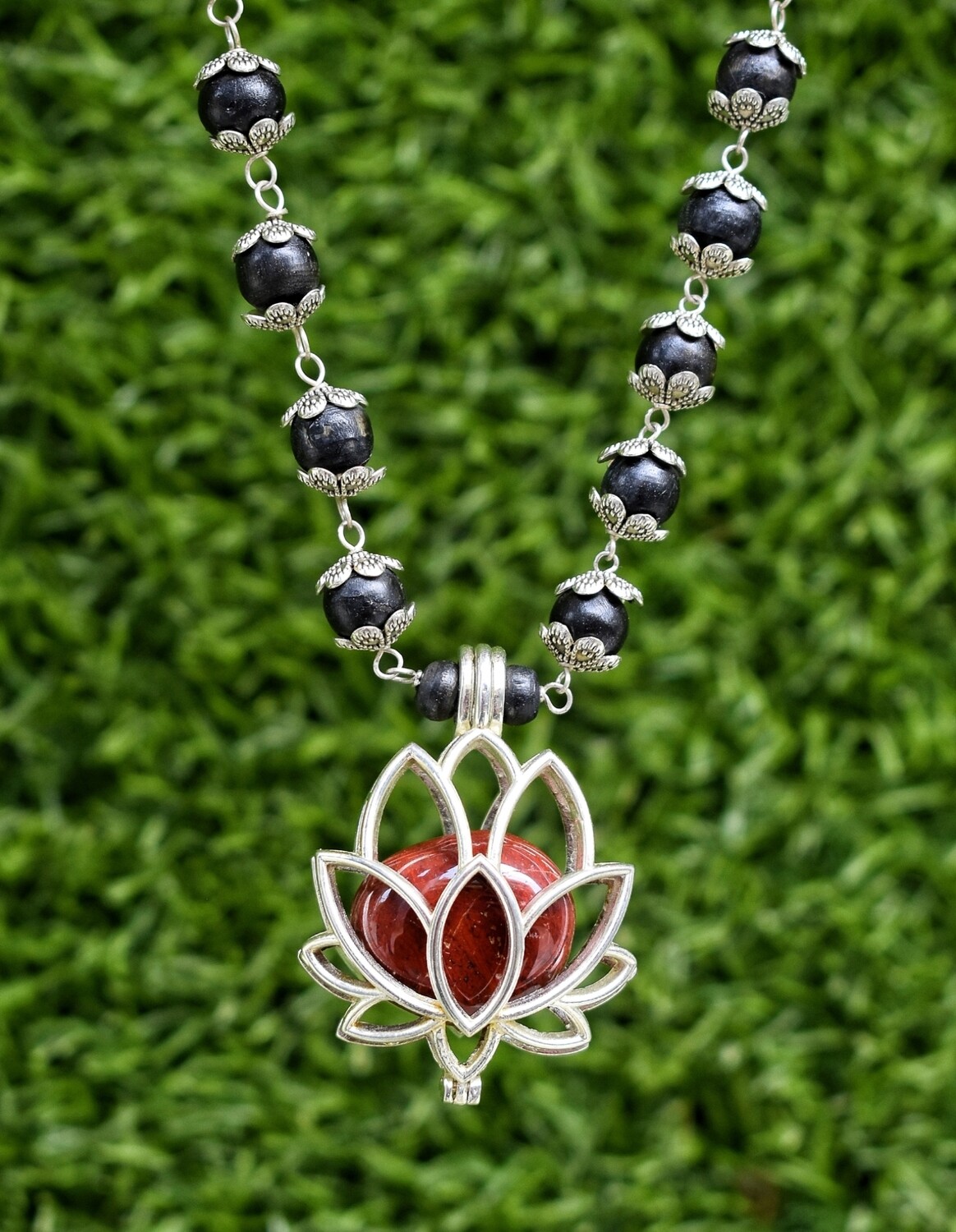 Red Lotus Flower Mala