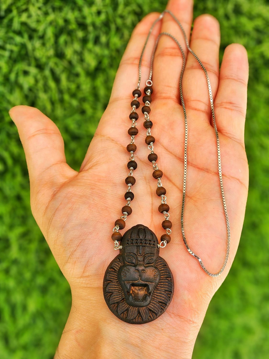 Narasimha Silver Cum Tulasi Necklace