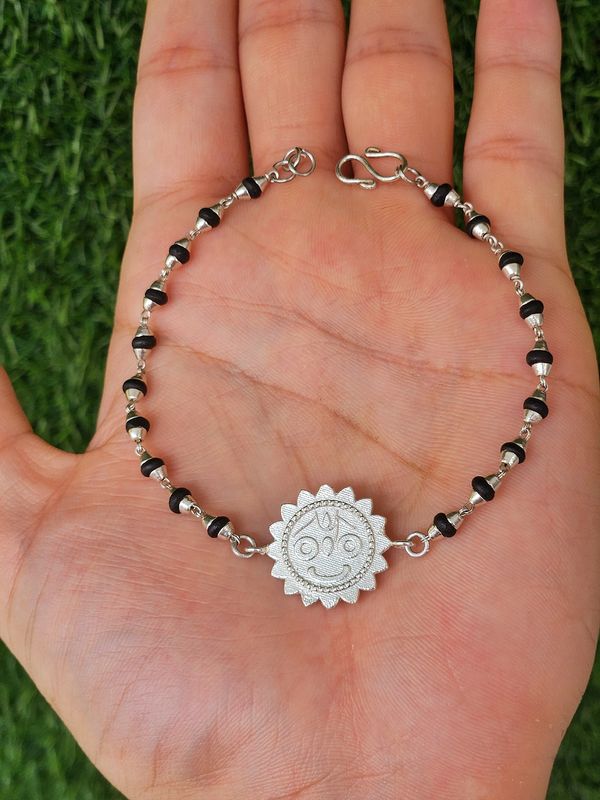 Jagannath Silver Tulasi Rakhi/ Bracelet