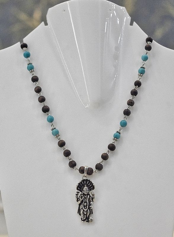 Sri Vishnu Pendant Tulasi Mala