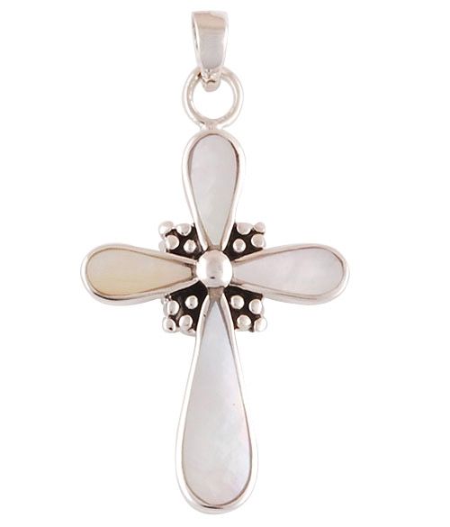 40. Mother Of Pearl 925 Sterling Silver Pendant  Item No.:  R101302-40