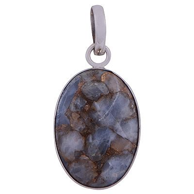 46. Copper Calcite 925 Sterling Silver PendantItem No.:  R101202-52