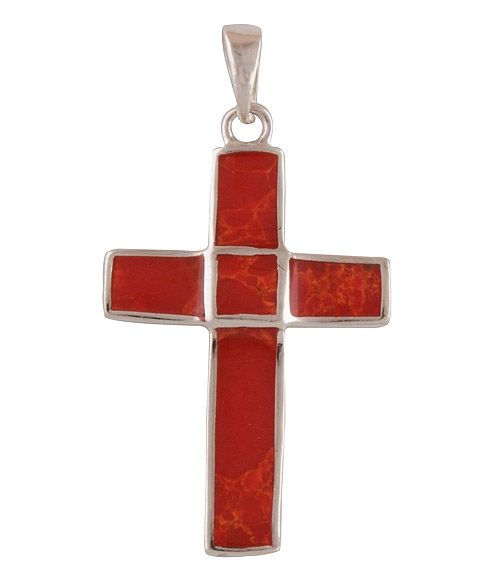 43. Coral 925 Sterling Silver PendantItem No.:  R101275-91