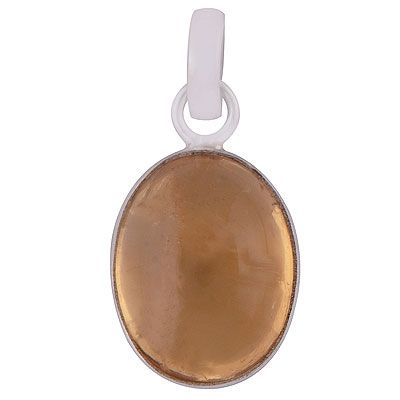 49.Beautiful Gemstone Citrine Oval Shape 925 Sterling Solid Silver Pendant  Item No.:  R101077-41